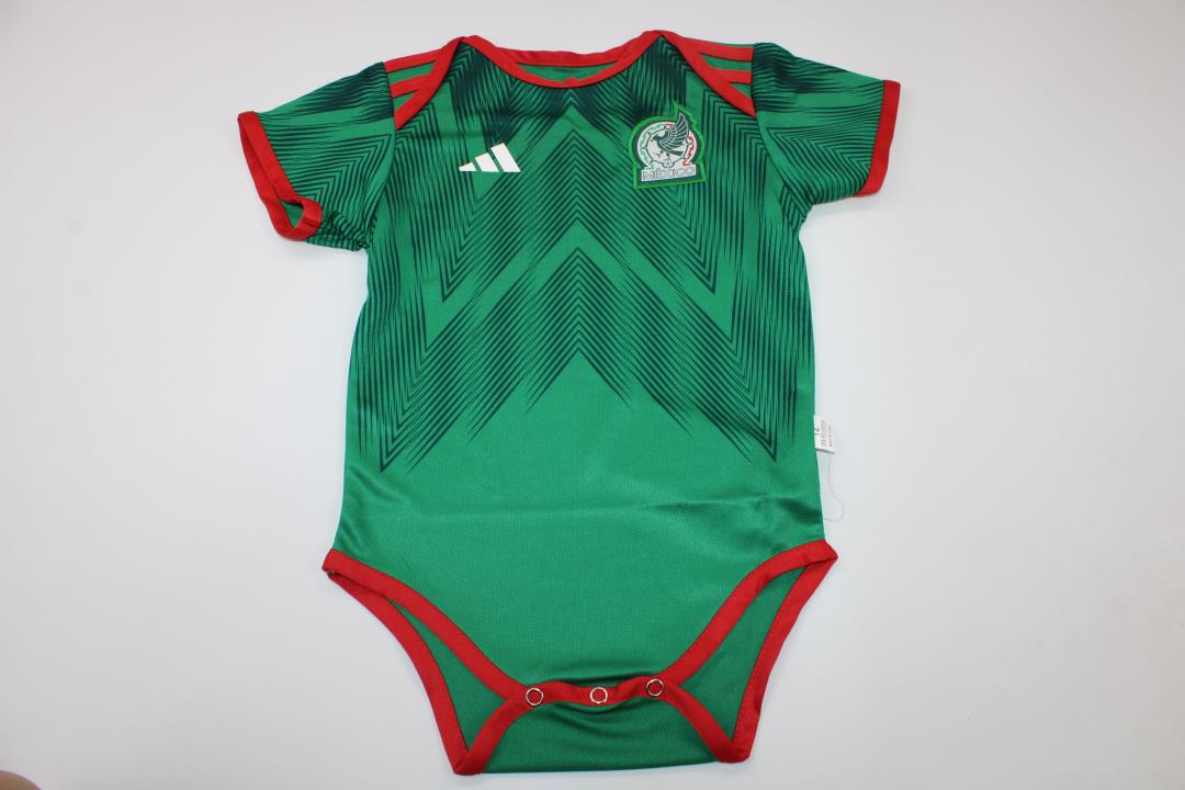 Mexico 2022 Baby World Cup Home Soccer Jersey